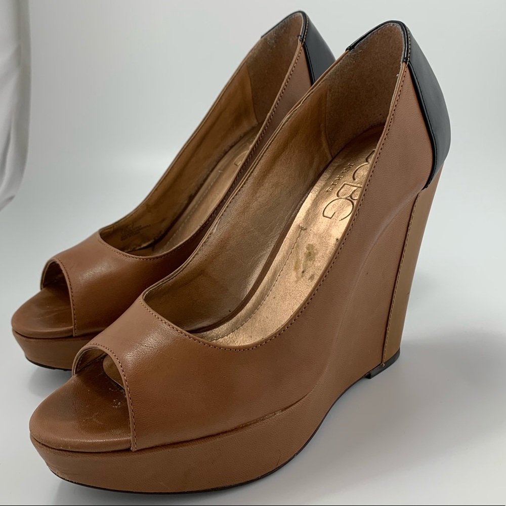 BCBG Platform Wedges